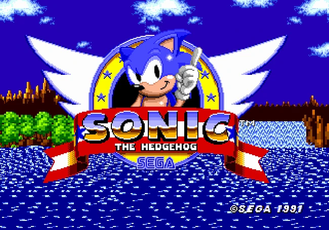 Sonic 1 title screen