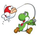 Yoshi pescando