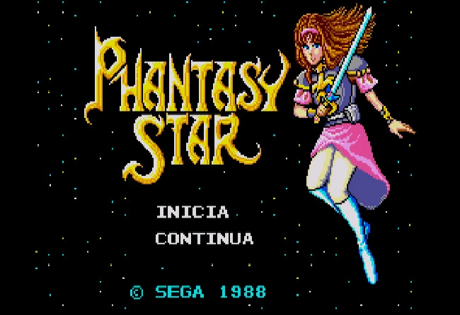 Tela título Phantasy Star