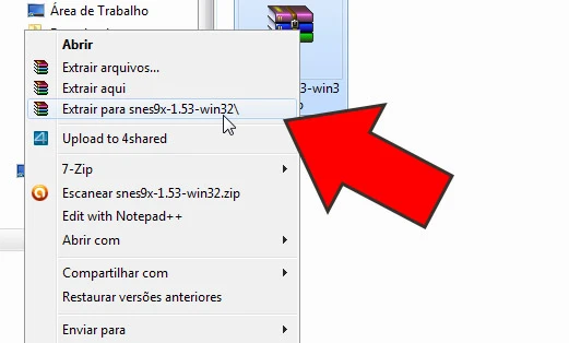 se tiver winrar