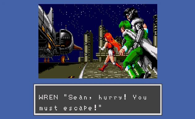 Phantasy Star III - fuga de Sean