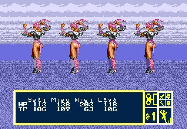 Phantasy Star III inimigos