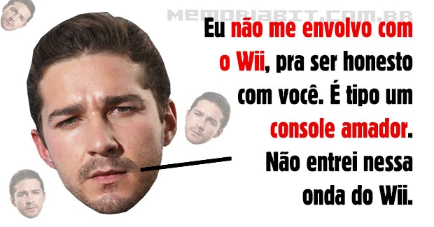 shia labeouf frase videogame wii