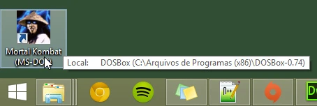 Ícone Mortal Kombat aplicado