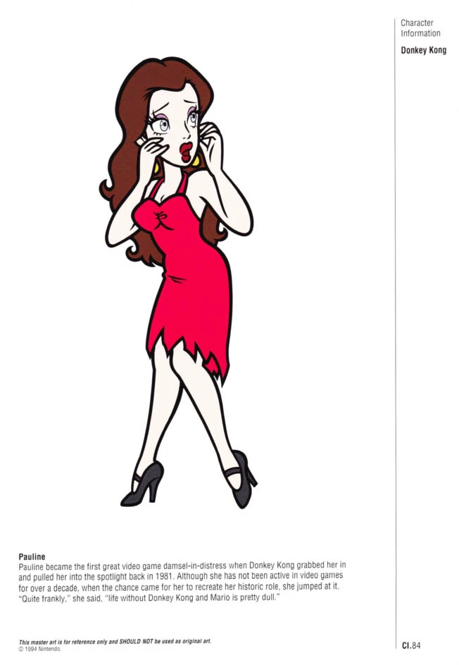 Nintendo Official Character Manual Pauline Perfil