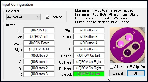 configuracao snes9x 5