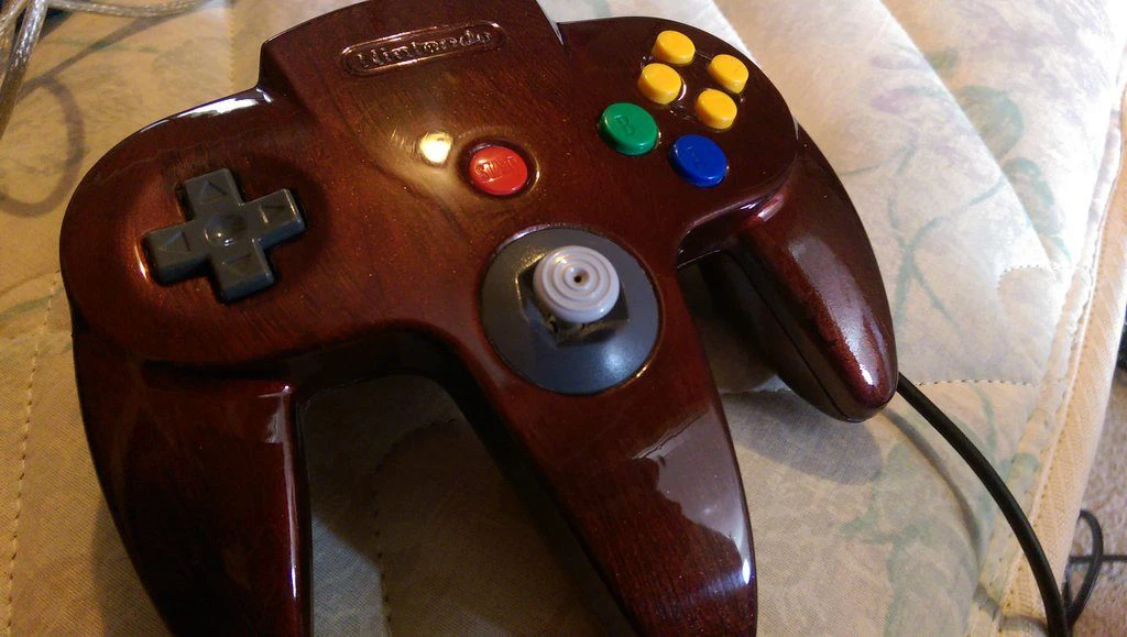 nintendo 64 controller wood grain de twinstarretrogaming