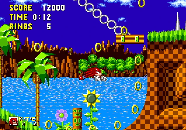 hacks knuckles in sonic 1