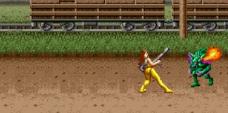alien storm mega drive banner