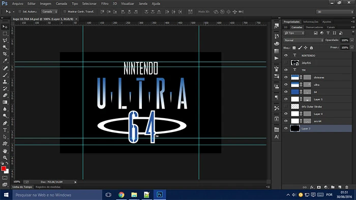 logo nintendo 64 photoshop