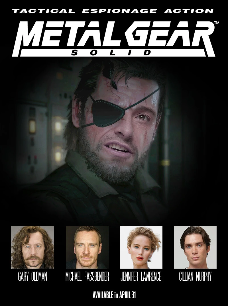 metal gear solid hugh jackman movie poster