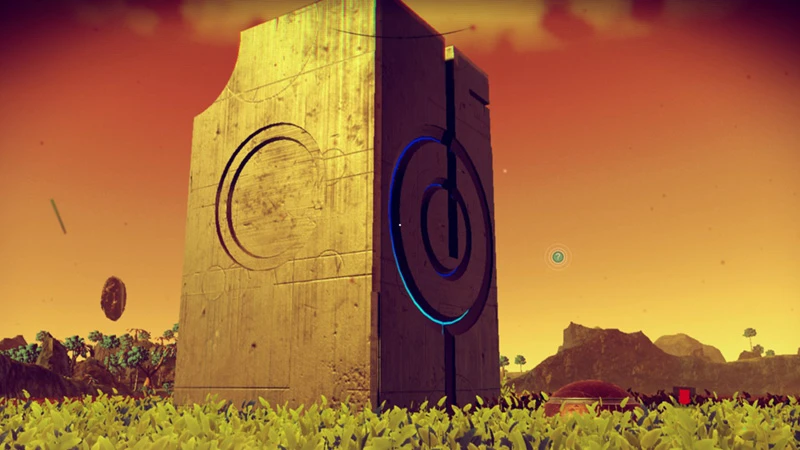 Os monólitos são um dos elementos a explorar em No Man's Sky.