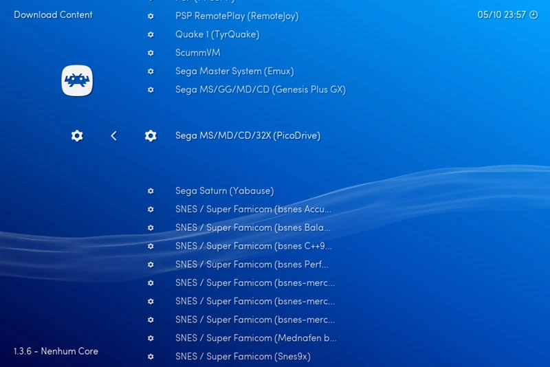 retroarch-download-core