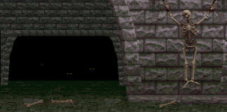 mortal kombat goros lair wallpaper pixel art