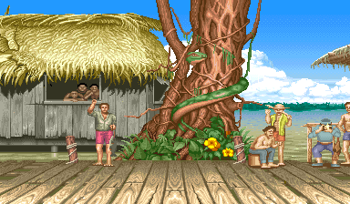 Cenário de Blanka em Street Fighter II - The World Warrior