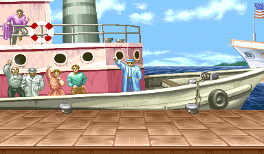 Cenário de Ken em Street Fighter II - The World Warrior