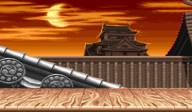 Cenário de Ryu em Street Fighter II - The World Warrior