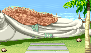 Cenário de Sagat em Street Fighter II - The World Warrior