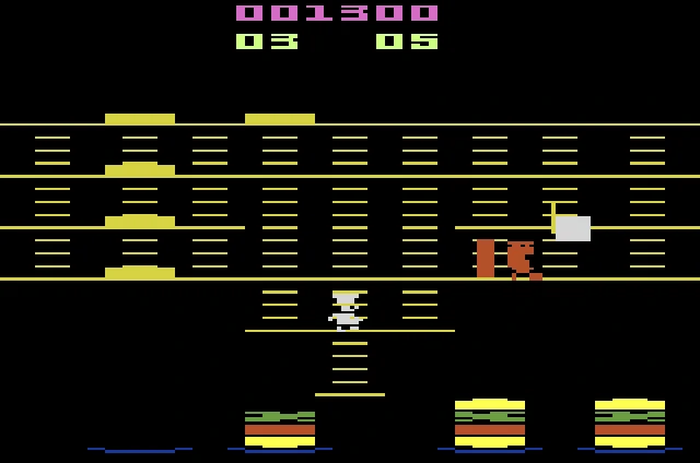 burgertime atari 2600
