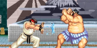 screen capture of Street Fighter II
