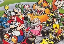 Super Mario Kart super mario kart snes banner