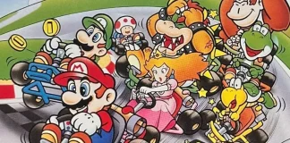 Super Mario Kart super mario kart snes banner