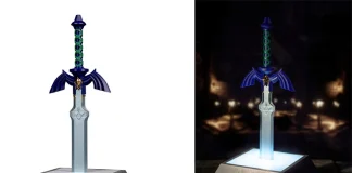 Zelda Master Sword luminária