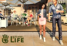 Uma exploração nas terras quase ermas de Second Life