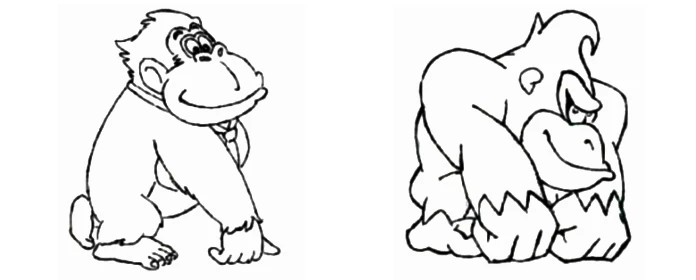 esboços de donkey kong