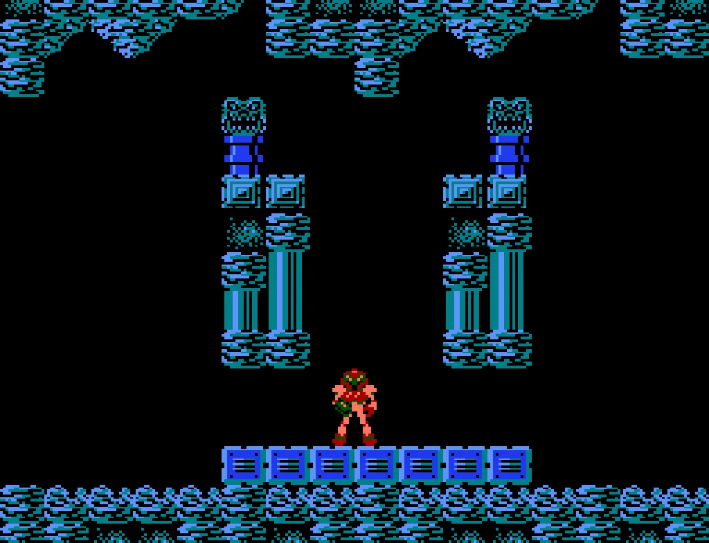 tela de metroid no nes