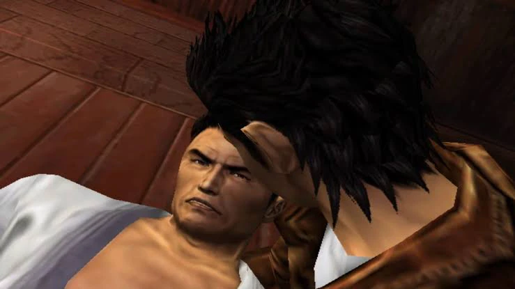 cena da morte de iwao hazuki em shenmue