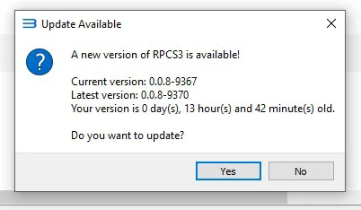 atualizacao rpcs3