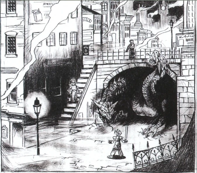 ff vii concept art midgar