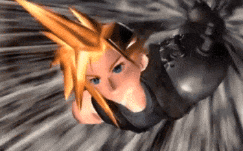 gif animado de Final Fantasy 7, com o personagem Claude
