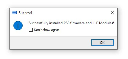 rpcs3 firmware instalado
