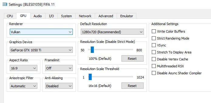 vulkan rpcs3