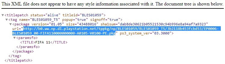 xml sony pkg playstation 3