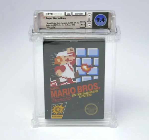 super mario bros lacrado cem mil dolares leilao