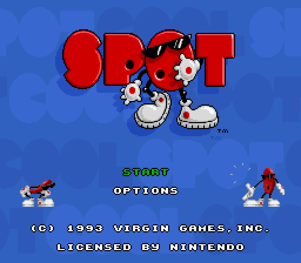 cool spot snes tela titulo