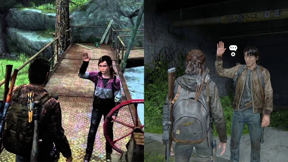 ellie joel jesse high five