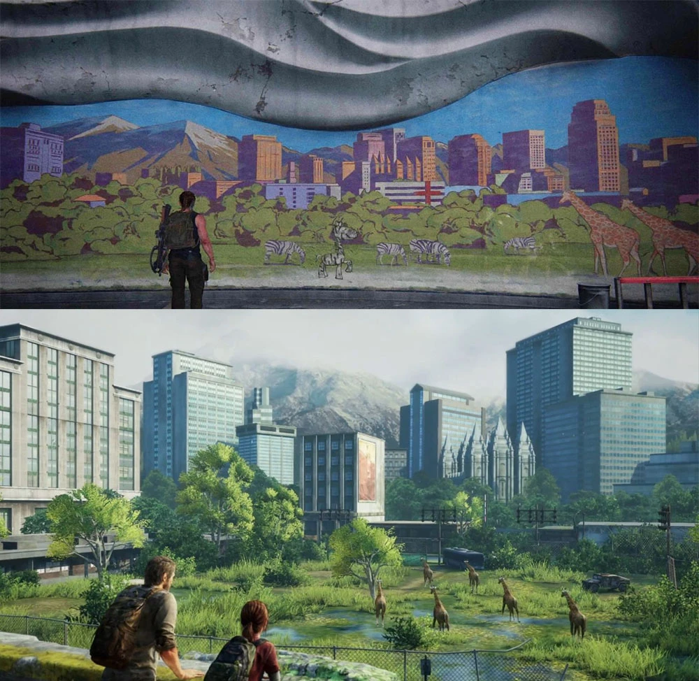 girafas last of us 1 e 2 aquario
