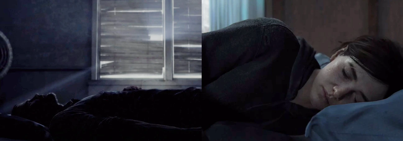 joel e ellie dormindo last of us