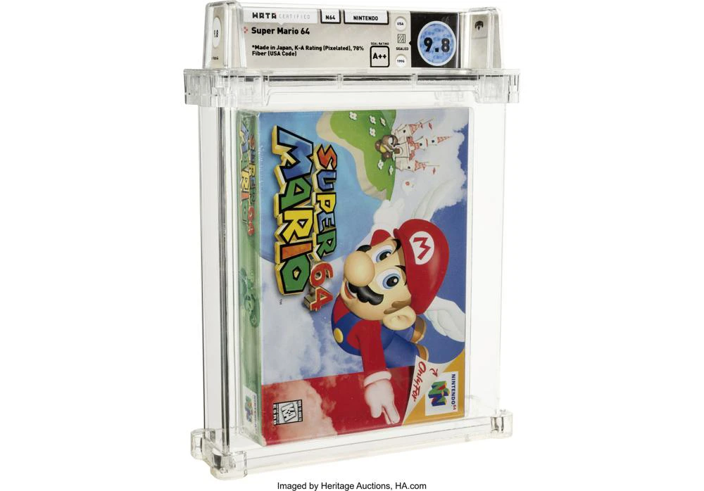 super mario 64 1 milhao heritage auctions