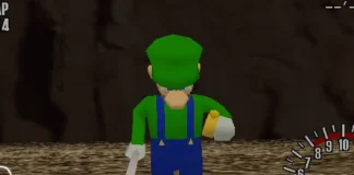 luigi encontrado em jogo da sega banner