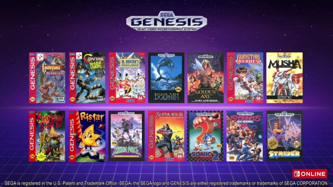 Jogos Mega Drive para o Switch