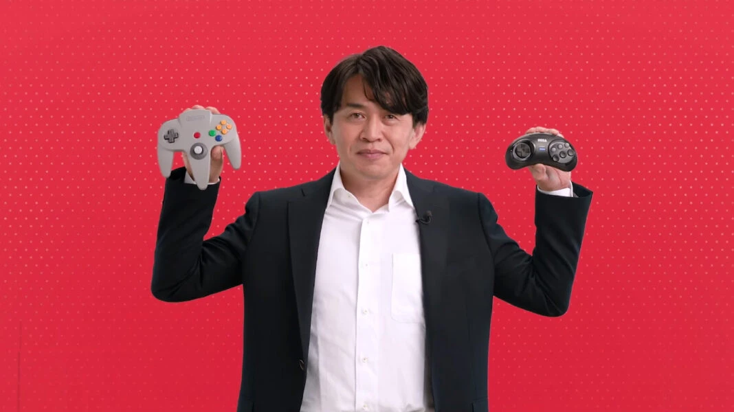 Yoshiaki Koizumi controles N64 e Mega Drive para Switch