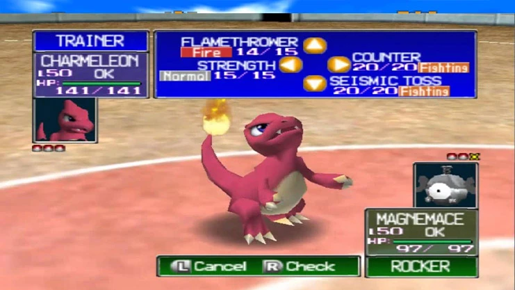 cena de pokemon stadium nintendo 64