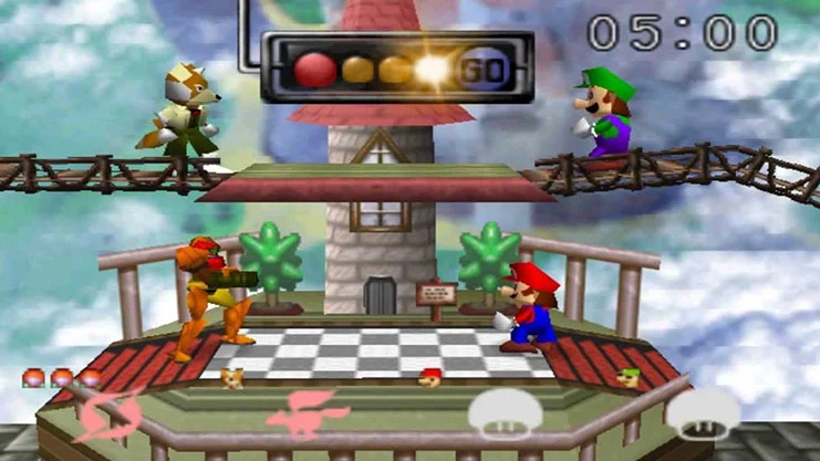 cena de super smash bros