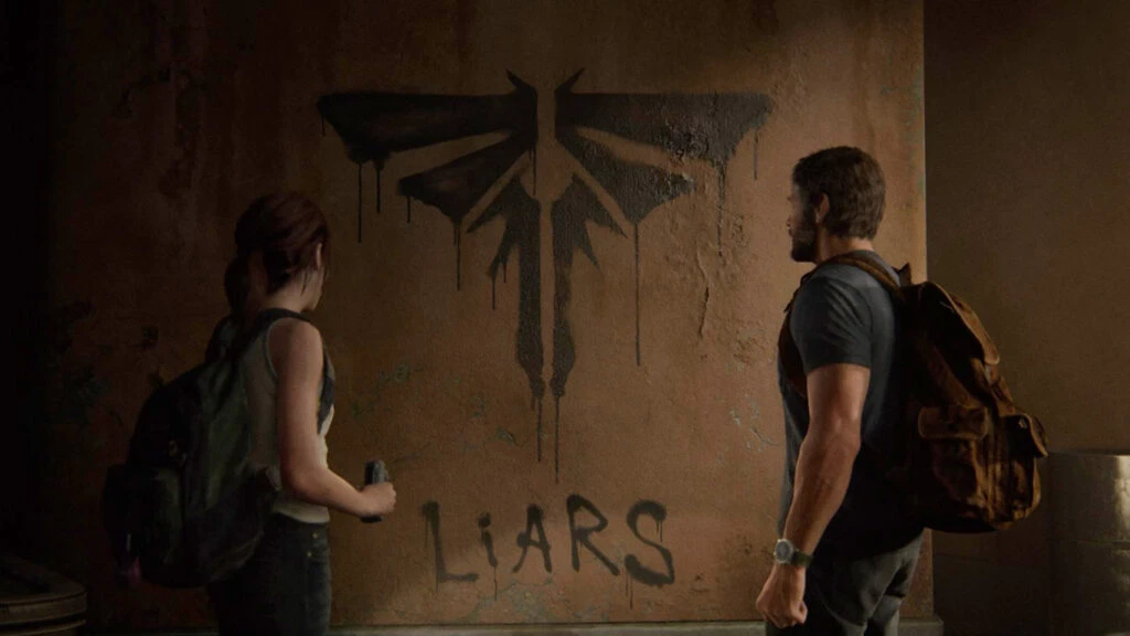 vaga-lumes pichação no museu the last of us 2