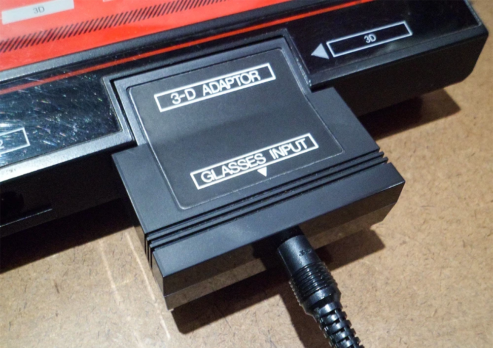 oculos 3d master system adaptador conectado